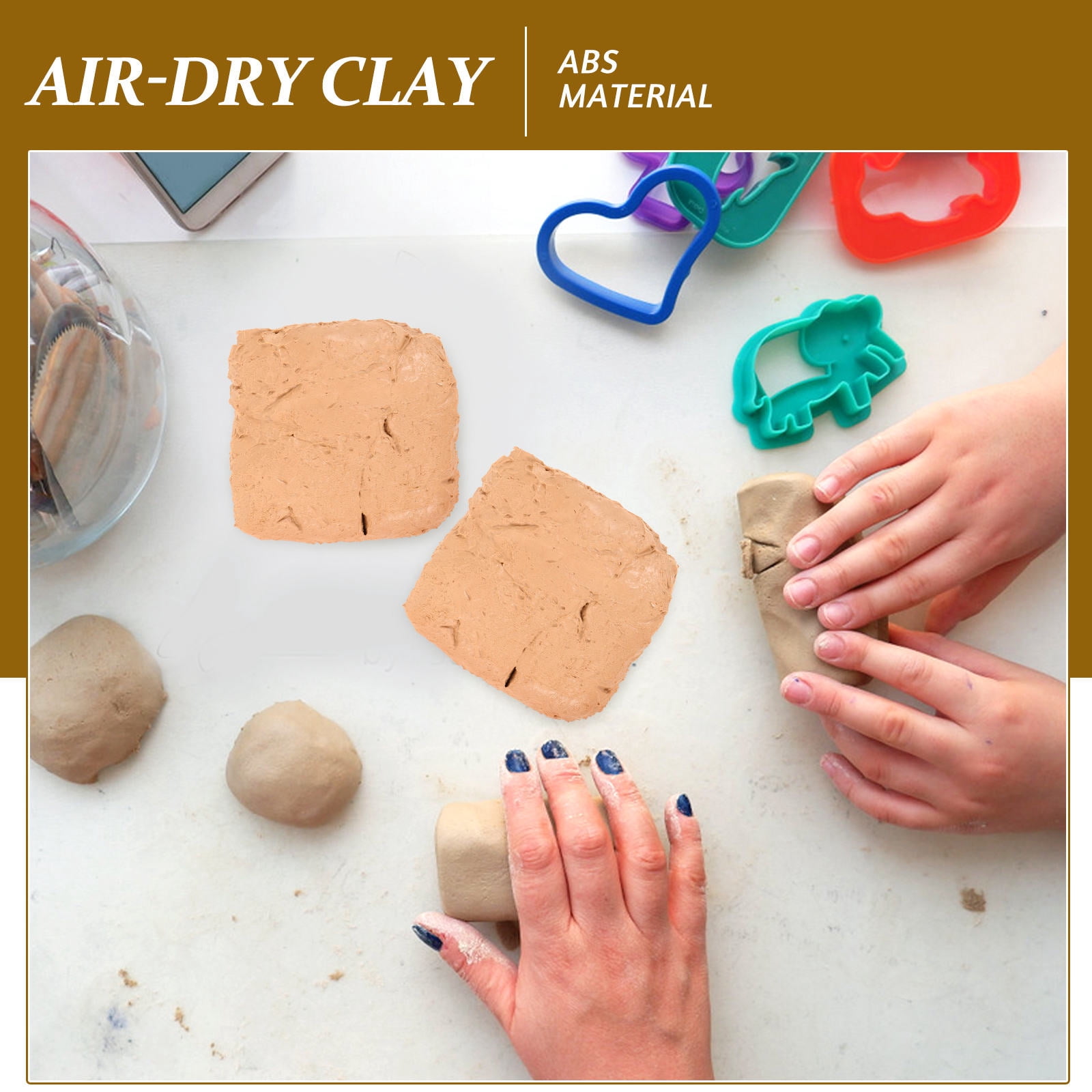 UPKOCH 6pcs Natural Air Dry Clay For Safe Diy Pottery Clay For For Unique Artworks Present For Friends And Family
