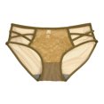 thumbnail image 5 of Gibobby Calzoncillos de encaje para mujer Tangas Lencería de encaje Mujer Flores Bragas Cintura Ropa interior sexy(Amarillo,Talla única), 5 of 5