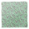 thumbnail image 4 of Bimba Green Bird & Floral Pure Silk Printed Head Bandanas Summer Neck Wrap Scarf 40 x 40 Inches, 4 of 6