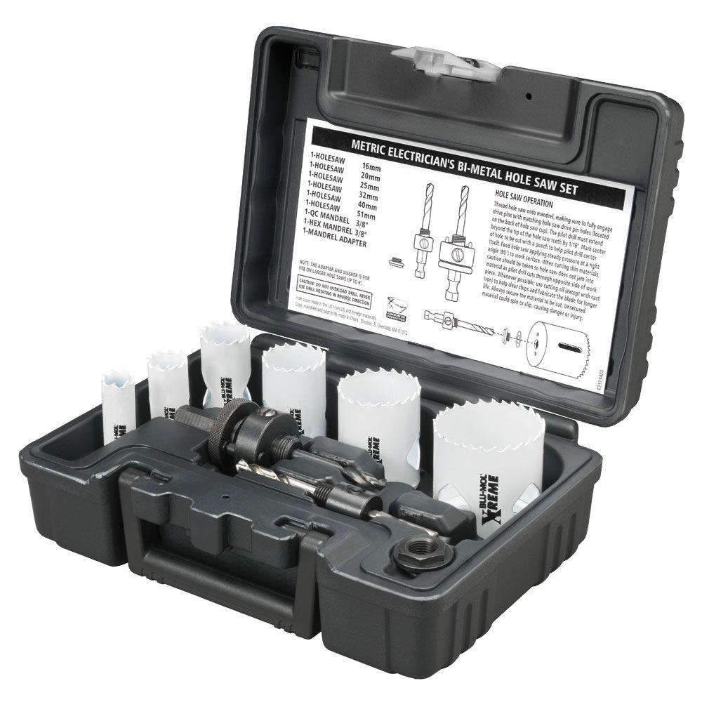 Disston D9593M BluMol Electrician S Metric Xtreme BiMetal Hole Saw