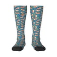 thumbnail image 2 of Lsque Corgi with Flowers Printed Crew Socks Men's Women's LightWeight Thin Casual Calf Socks ,Knee High Socks,Cotton Socks, 2 of 9