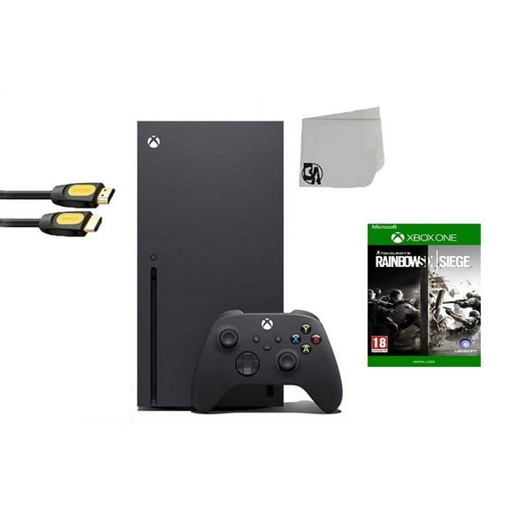 Pre-Owned Xbox Series X Video Game Console Black with Rainbow Six Siege BOLT AXTION Bundle