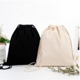 thumbnail image 3 of HLONK Cotton Canvas Drawstring Backpack Gym Sack Pack Cinch String Sport Backpack Bag, 3 of 8