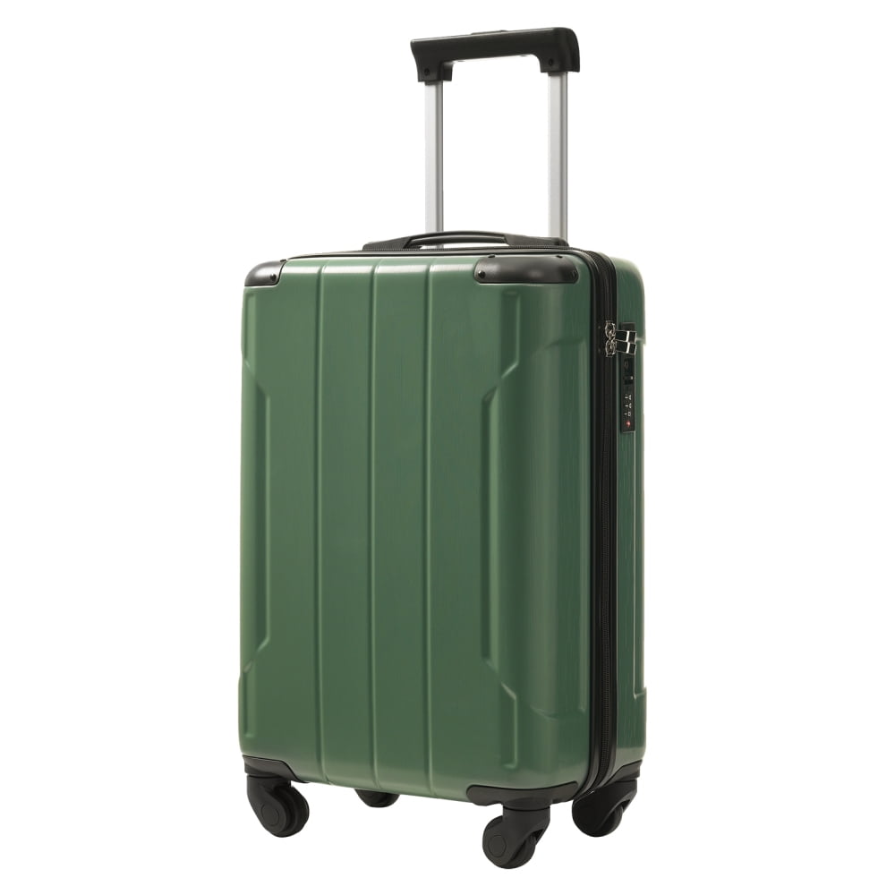 20-Inch Hardshell Carry-On Luggage, Lightweight ABS Suitcase with Spinner Wheels, TSA Lock & Packing Cubes