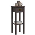 thumbnail image 1 of HOMCOM Table d'Appoint à 2 Niveaux avec Tiroir et Tablette pour Salon, Café, 1 of 10
