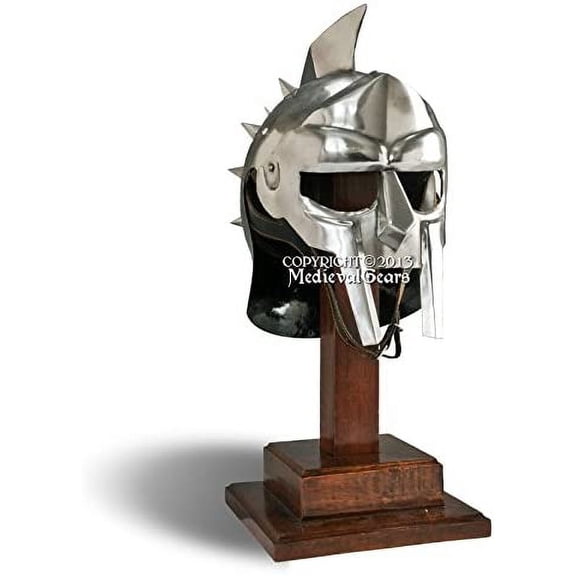 Medieval Gears Brand Wearable Roman Gladiator Spiked Helmet 18g Steel Medievall Renaissance Costume