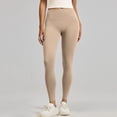 thumbnail image 5 of WULMLEO Compression Leggings for Women Tummy Control Butt Lifting Legging Tights Workout Quick Dry High Waisted 7/8 Leggings Khaki 2XL, 5 of 6