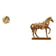 thumbnail image 1 of Adorno de bola de hilo de cerámica estética y escultura de caballo para amigos, sala de estar, encimera, entrada, decoración del hogar y la oficina., 1 of 8