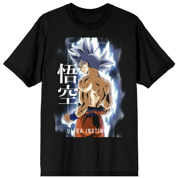 Dragonball Z Super Ultra Instinct Men's Black Graphic Crew Neck Tee-M