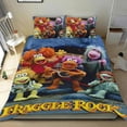 thumbnail image 1 of Fraggle Rock Conjunto de sábanas temático, trío de piezas, cómodo y amigable con la piel, diseño único, regalo de decoración para el hogar para familiares, amigos y fans,140cm *210cm, 1 of 6