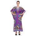 thumbnail image 5 of Miss Lavish London Kaftans for Women Casual Ladies Long Kimono Maxi Style Dress in One Size, Purple, 5 of 6