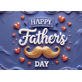 thumbnail image 4 of Colorful Design Happy Father's Day Decorative Banner with Mustache and Hearts for Holiday Celebration Indoor Decoration Photo Shoot, 4 of 8