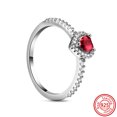 thumbnail image 5 of 925 Sterling Silver Red Shining Heart Zircon Pendant DIY Fashion Bead Fit Original Pandora Charm Bracelet For Woman Fine Jewelry, 5 of 5