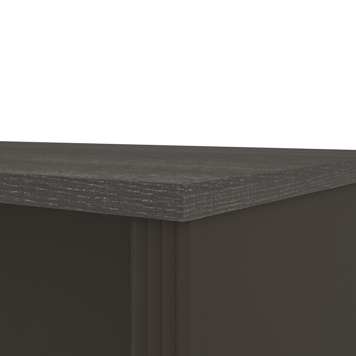 Bestar Prestige + Bureau étroit sans caisson - Gris écorce et ardoise