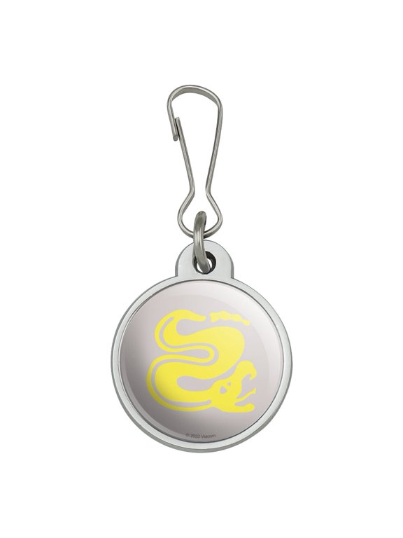 Hidden Temple Silver Snakes Jacket Handbag Purse Luggage Backpack Zipper Pull Charm
