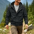 thumbnail image 2 of Men's Fit Relaxed Work Coat Fleece Lined Waterproof Workwear Winter Hooded Jacket with Multiple Pockets, 2 of 8