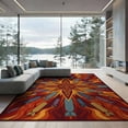 thumbnail image 2 of ODIKA 8'x10' Washable Area Rug With Colorful Burst And Fiery Accents Gamer Gamepad Design Playful for King Size Bedroom Under Bed, Master Suite, Non-Shedding, Easy Care, 2 of 7
