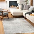 thumbnail image 4 of Hauteloom Leeco Living Room, Bedroom Area Rug - Contemporary - LightGray, OffWhite, Gray - 18" x 18" Sample, 4 of 7