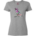 thumbnail image 3 of Inktastic Graffiti Paint Splatter T-Rex Women's T-Shirt, 3 of 5