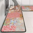 thumbnail image 2 of Kitchen Rugs Sets Of 2,Pioneer Flower Floral Print Pattern Anti Fatigue Kitchen Mat Rugs Non Slip Washable,Decorative Kitchen Floor Mats for Kitchen,Sink,Laundry,17"x47"+17"x47", 2 of 5
