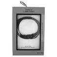thumbnail image 3 of Believe by Brilliance Men’s Black Stainless Steel & Faux Leather Three Strand Bracelet, 3 of 4