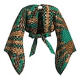 thumbnail image 3 of African Women's Tops Long Big Sleeve Backless Short Shirt Ankara Print Coat Dashiki Party Clothing, 3 of 5
