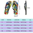 thumbnail image 2 of GZHJMY Flip Flops Patchwork Alphabet Letter Plaid Checkered Tartan Slippers Sandals for Women Men Boy Girl Kid Beach Summer Yoga Mat Slipper Shoes, 2 of 5