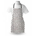 thumbnail image 4 of Valentine's Day Apron, Cupid Angel with Wings Flying Around Hearts, Unisex Kitchen Bib with Adjustable Neck for Cooking Gardening, Adult Size, Charcoal Grey Vermilion, by Ambesonne, 4 of 4