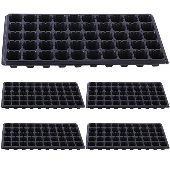6 Pcs Nursery Tray Plant Drip Trays for Potted Plants Microgreens Black