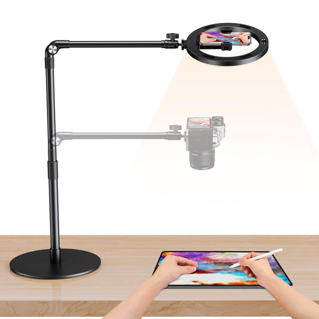 Soporte de Anillo de Luz Ajustable de 10" para Teléfono elitehood