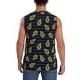 thumbnail image 4 of Fotbe Men's Avocado Print Men's Sleeveless Muscle Tank Tops Casual T-Shirts for Gym Workout Beach-Medium, 4 of 8