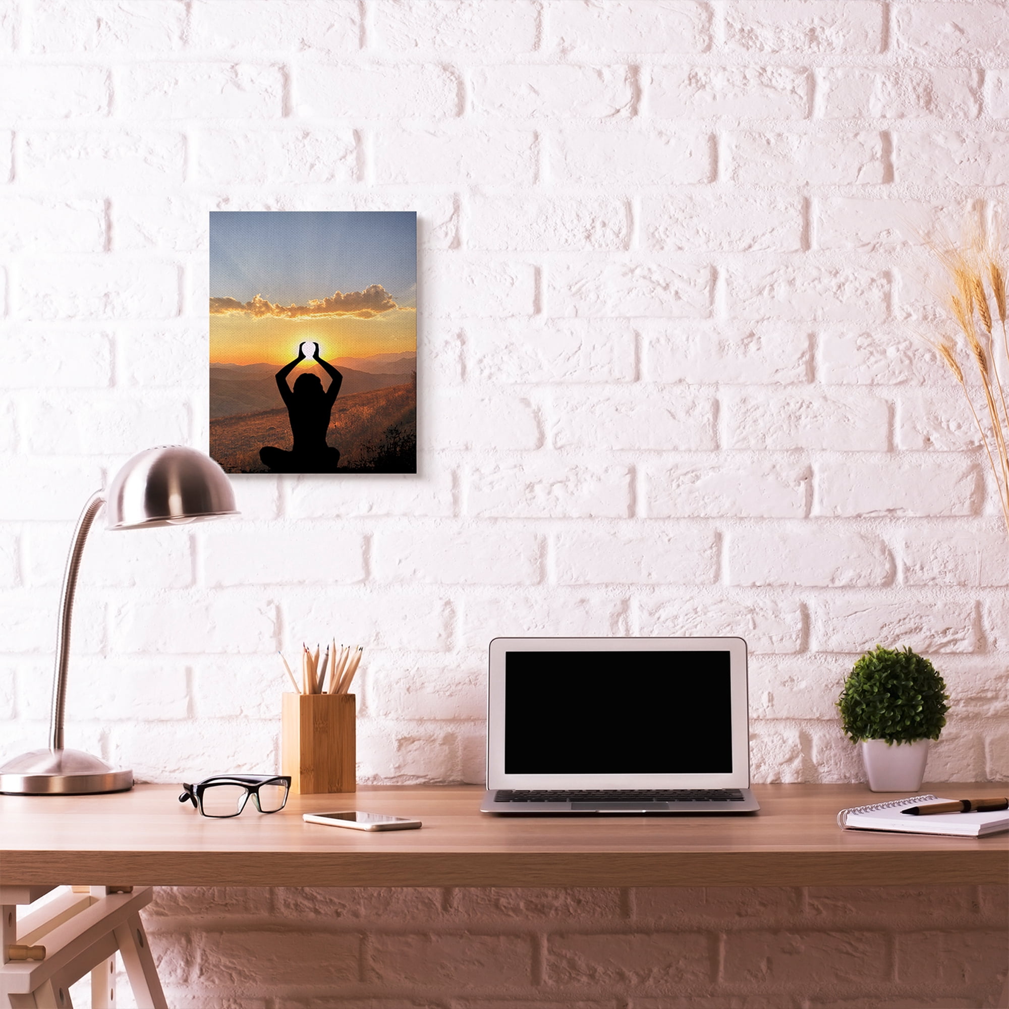 Stupell Home Décor Lifting the Sun Landscape Photograph Canvas Wall Art by Marcus Prime