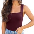 thumbnail image 1 of Moda mujer Sexy cuello cuadrado sin mangas camisetas sin mangas Bodysuits Clubwear mono Fridja gh2088, 1 of 7