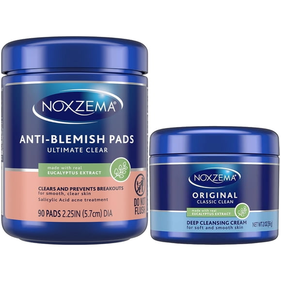 Set de limpiador facial Noxzema Deep Clean + discos antiimperfecciones