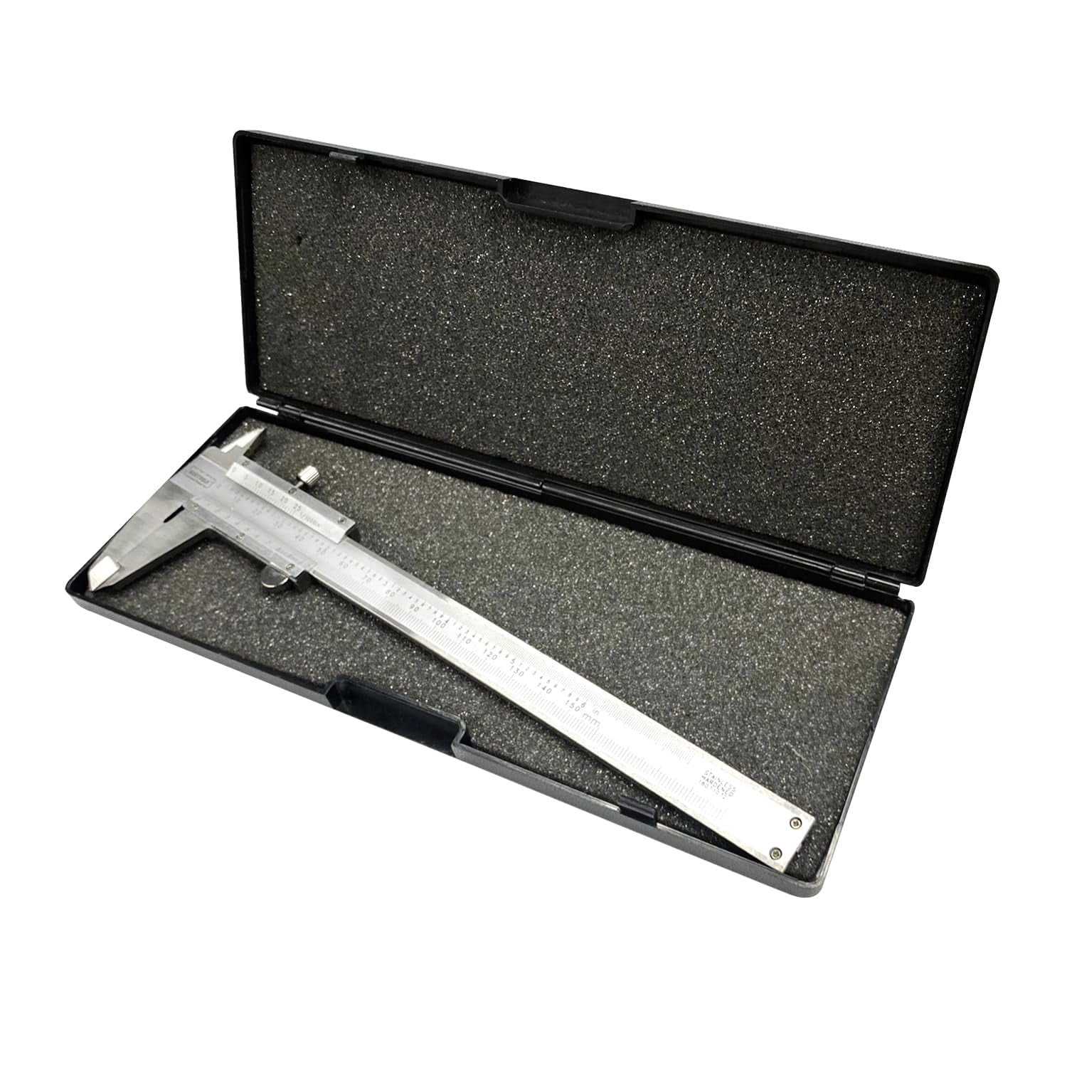 Professional Vernier Caliper Measuring Tool Stainless Steel 6 Inch/150mm for Inside,Outside, Depth and Step Measurements,0.001"/0.02mm High Precision Durable Micrometer