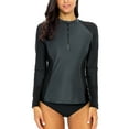 thumbnail image 3 of BeautyIn Women's Long Sleeve Rash Guard UPF 50+ Swimwear Athletic Top, 3 of 7
