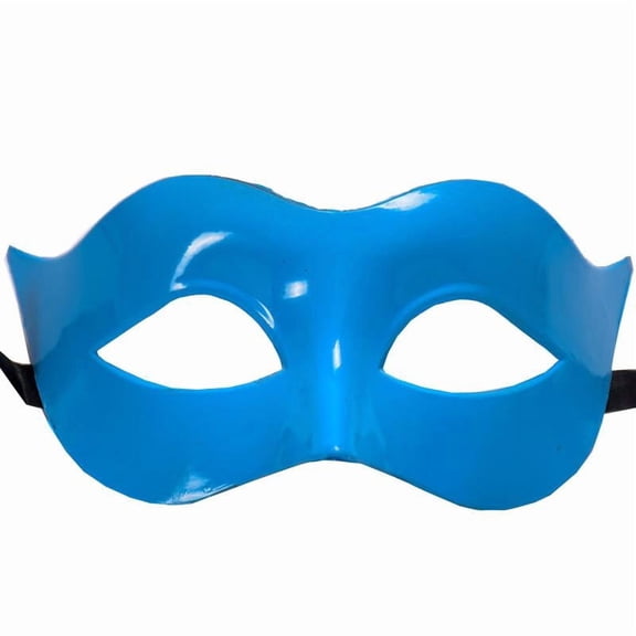Blue Masquerade Mask, Hard Painted Face Mask, Mask for Masquerade Party, Halloween Accessory for Men and Women, 1 Pack