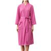 thumbnail image 4 of Women Water Absorption Bath Robe Solid Waffle Bathrobe Bathrobe Water Absorption Bath Robe Home Dress Spa Home Dress Nightgown, 4 of 9