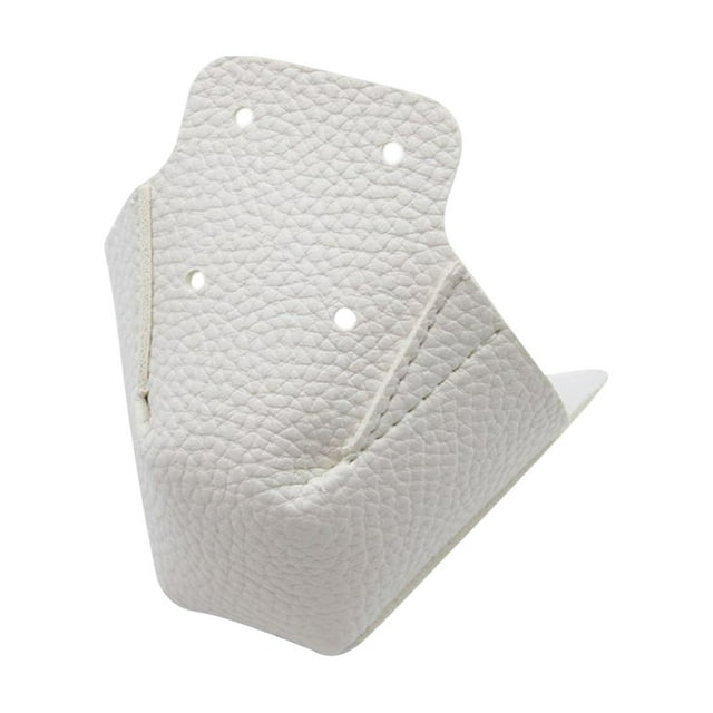 1 pieza de protector de patines de ruedas de cuero PU, fácil de instalar, reemplazo protector Blanco