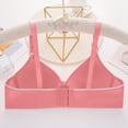 thumbnail image 5 of Push Up Bra for Women JIANLAI Supportive Wireless Push Up Bra Full Coverage No Underwire Seamless Plus Size for Older Women Watermelon red, 5 of 5