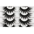 thumbnail image 2 of Half Lashes Natural Look Wispy 10 Pairs Cat Eye Lashes 3D False Eyelashes Full Soft 15 MM Short Faux Mink Lashes Sets Pack, 2 of 16