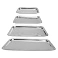 thumbnail image 5 of WHAMVOX 4-Piece Stainless Steel Serving with Smooth Wide Brim, Food Serving Platters for Kitchen and Dining, 5 of 8