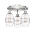 thumbnail image 4 of 516-3C-OB-G557-6CL Innovations Lighting Vaz - 3 Light Flush Mount In Industrial Style-9.13 Inches Tall and 17.63 Inches Wide-Oil Rubbed Bronze, 4 of 7