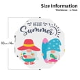 thumbnail image 2 of Kdxio Gnomes Summer Funny Coasters,4 Pcs Leather Coasters,Housewarming Gifts,Protect Furniture from Water Marks Scratch and Damage, 2 of 6