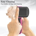 thumbnail image 3 of Self Cleaning Shedding Brush - Skin Friendly Grooming Tool for Dogs, Cats, and Puppies, Deshedding and Hair Removal for Long and Short Haired Pets, 3 of 7