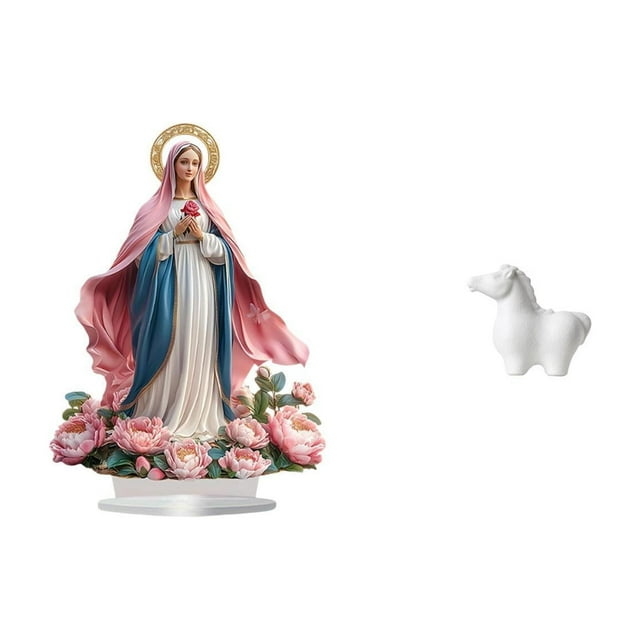 Adorno de acrílica, escultura de caballo independiente, estatua decorativa de mesa para fiestas, hogar, sala de estar, oficina, armario, dor