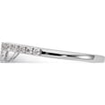 thumbnail image 3 of 14K White Gold Diamond Contour Wedding Band (Size 7) Made In India rm2089b-030-waa, 3 of 5