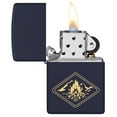 thumbnail image 3 of Zippo Campfire Design Navy Matte Pocket Lighter, 3 of 7