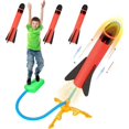 thumbnail image 1 of Rocket Launcher Toy - Not Specified - Kit with 3 Foam Rockets - Safe - For Children 4 to 9 Years Old, 1 of 4