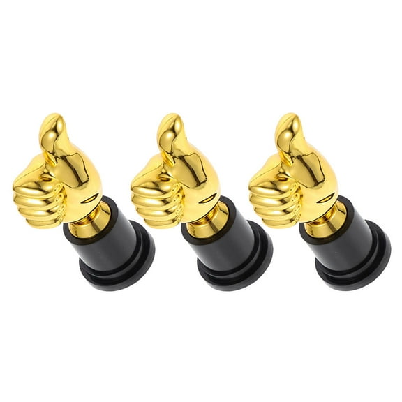 HAKIDZEL 3Pcs Thumb Trophy for Kids in Multi-colored Plastic 13.0x5.0x3.0in